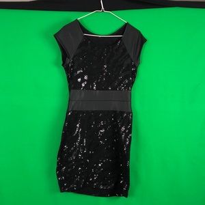 Black Sequins Dress